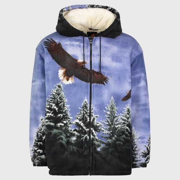 Wildkind Eagle Bird Scout Animal Flight Jacket Sweater Unisex Blue Hoodie S-3X - Picture 1 of 7